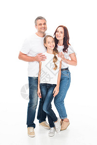 幸福的家庭拥抱在一起图片