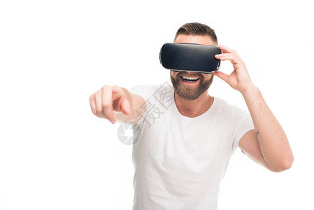 利用虚拟现实头盔图片