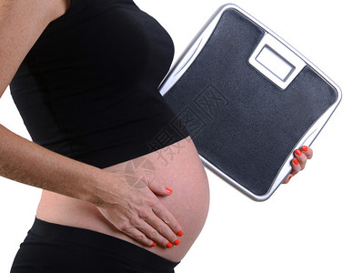 孕妇怀孕期间的体重增量图片