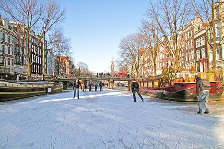 冬季在荷兰阿姆斯特丹的图片