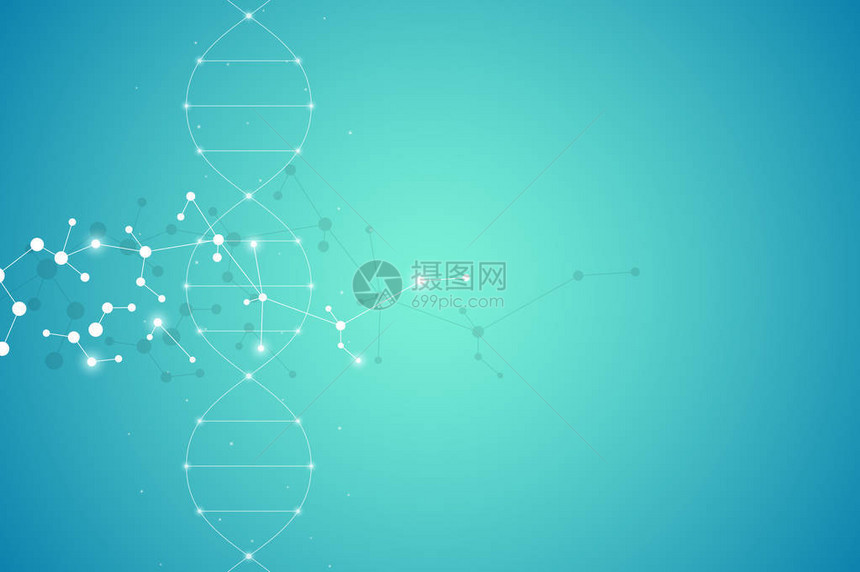 DNA螺旋式系统科学和技图片