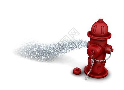 消防栓的3D渲染背景图片