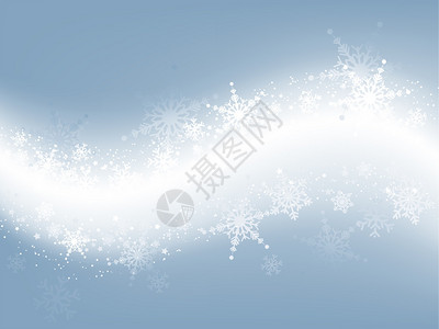雪花和星的圣诞背景图片