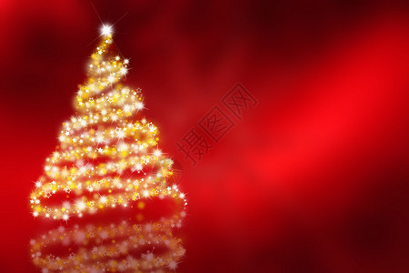 闪发光的圣诞树背景图片