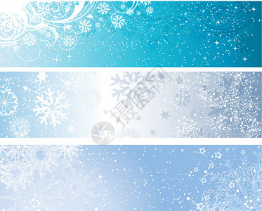 班尼埃各种冬季装饰设计图案设计图片