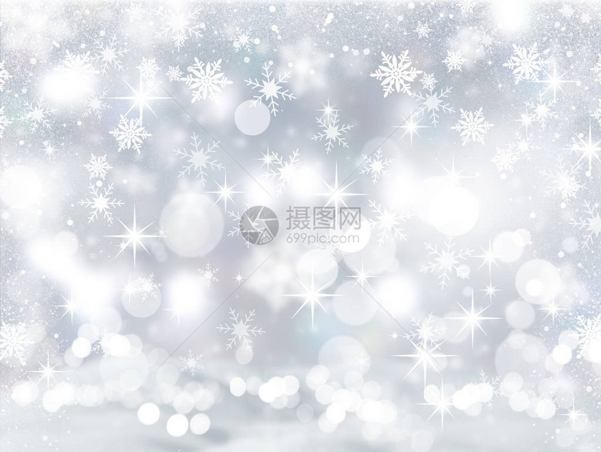 圣诞节背景带有雪花图片
