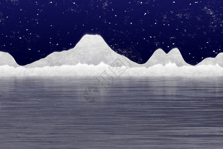 冰冻背景下的夜空插图图片