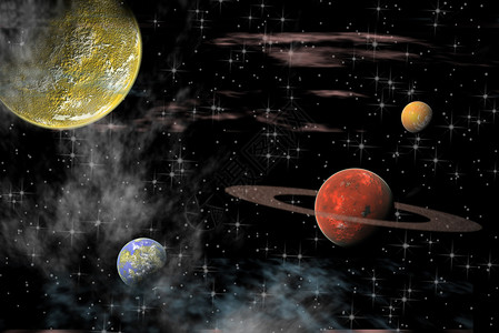 赫伯罗特与行星的宇宙观设计图片