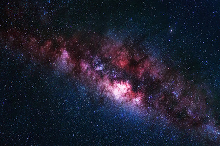星系在夜空背景上有恒星的乳状星系背景图片