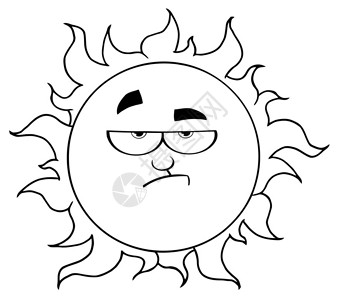 概述降低太阳吉祥物卡通人物图片