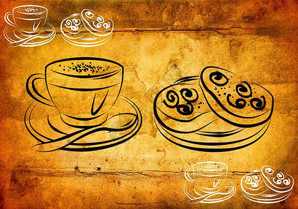 一杯非常好的热咖啡艺术插图图片