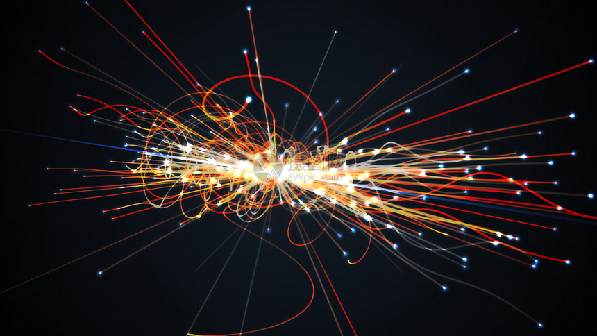 强子对撞机中的粒子碰撞天体物理学概念图片