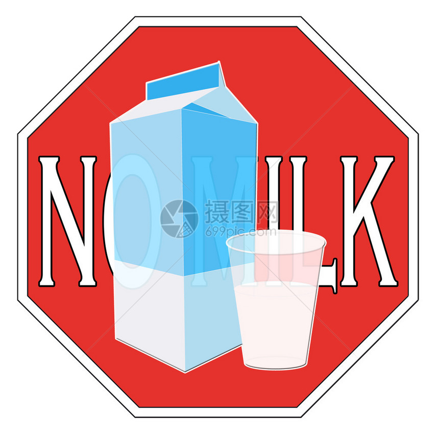 用一杯牛奶来描述乳糖不耐图片