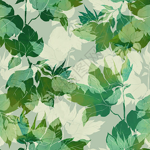 数字和水彩色混合介质最时髦的花岗植物布料拼贴型图片