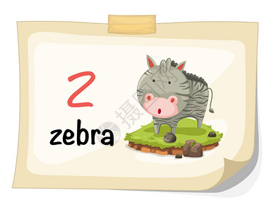 斑马动物字母z的动物图片