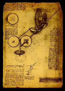 莱昂内14世纪LeonardodaVinc插画