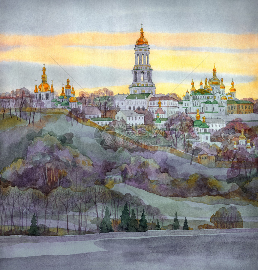 基辅佩乔尔斯克修道院著名的中世纪建筑图片