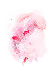 白色粉红色油漆污点的抽象绘画背景图片