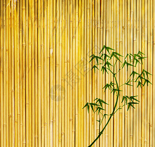 竹树设计与手工纸质感图片