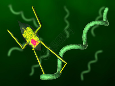 医疗纳米机器人攻击神经菌细背景图片