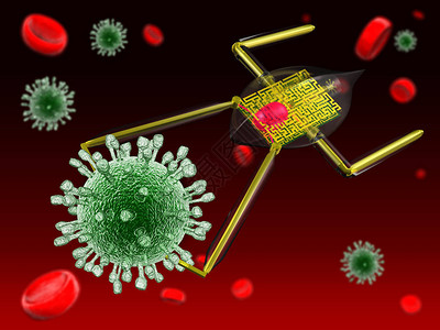 医学纳米机器人攻击微生物3图片
