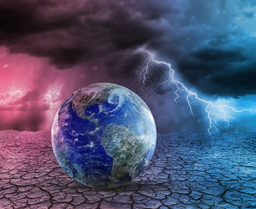 全球变暖和世界末日背景图片