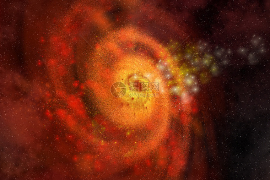 银河系环绕着许多恒星作为射线从图片