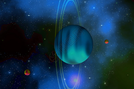 这颗恒星天王星是系中的第七颗行星拥有插画