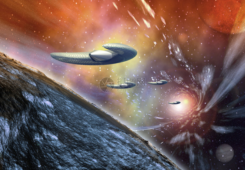 外星球奇幻科幻科技背景图片