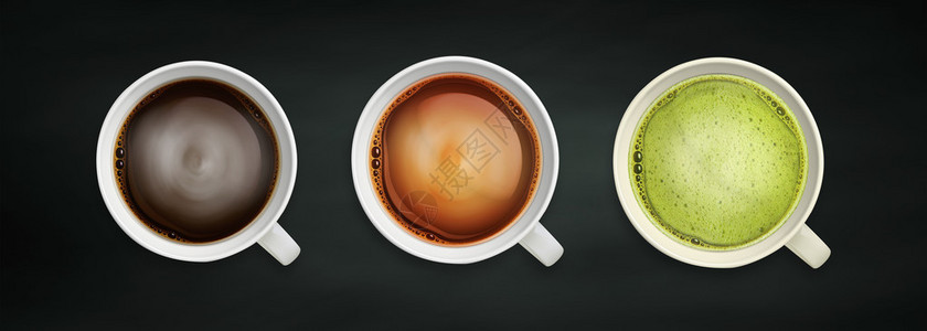 饮料咖啡和茶背景图片