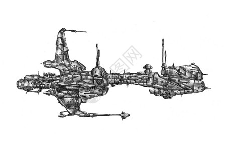 太空船艺术绘画幻想图片