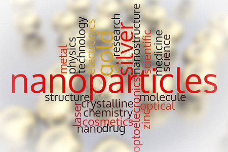 纳米粒子和纳米技术概念背景图片