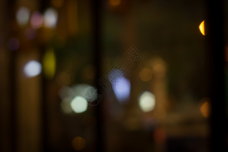 抽象的城市夜光模糊的bokeh背景图片