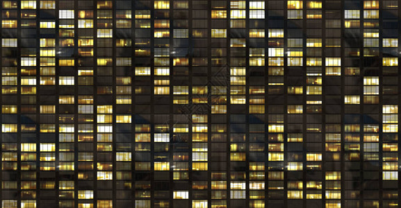 城市建筑窗户前视图图片