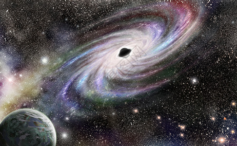 星系中心的黑洞没有使用美国图片