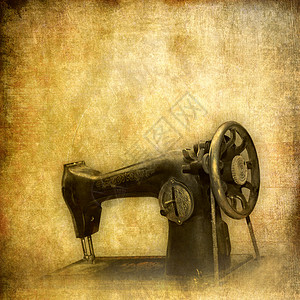 旧缝纫机复古背景图片