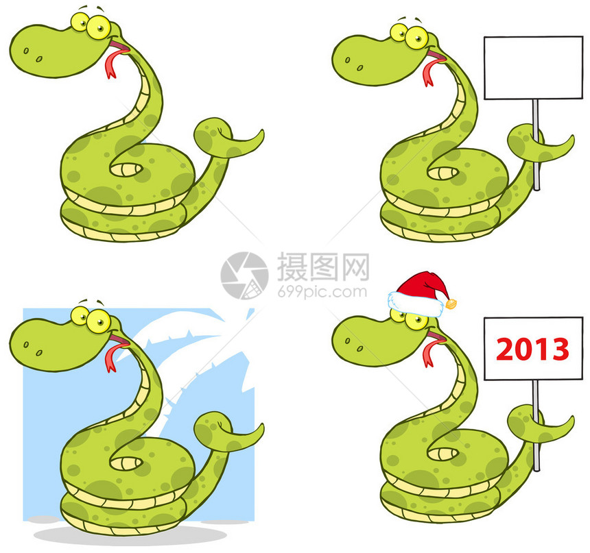 快乐的蛇形卡通马斯图片