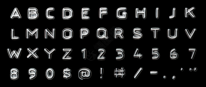 浮雕字母和数字背景图片