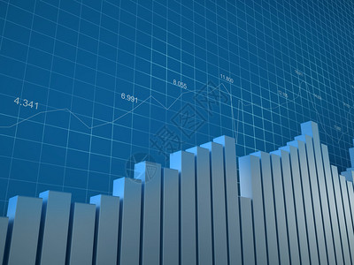 克雷斯科维统计金融证券交易所和会计业务3D图表图表图表财务背景