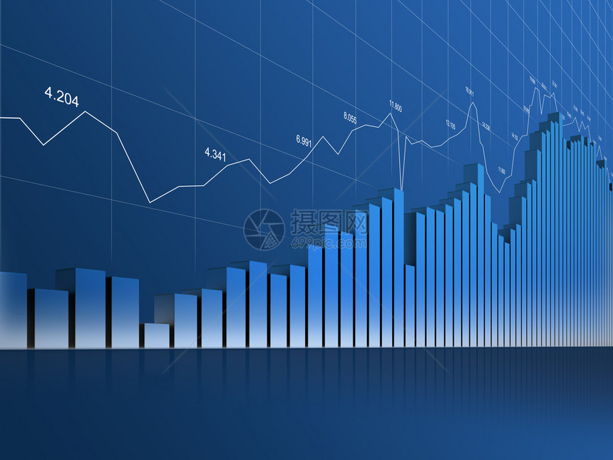 统计金融证券交易所和会计业务3D图表图表图表财务图片