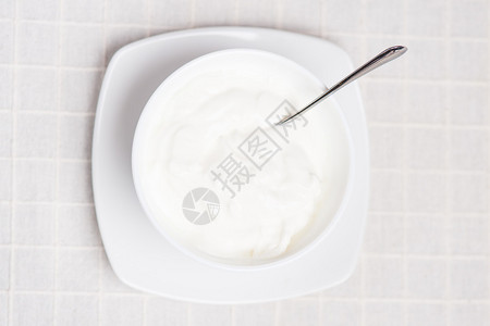 新鲜又美味的奶油酸奶健图片