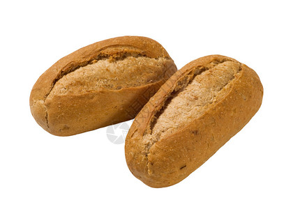 两个法式面包卷图片