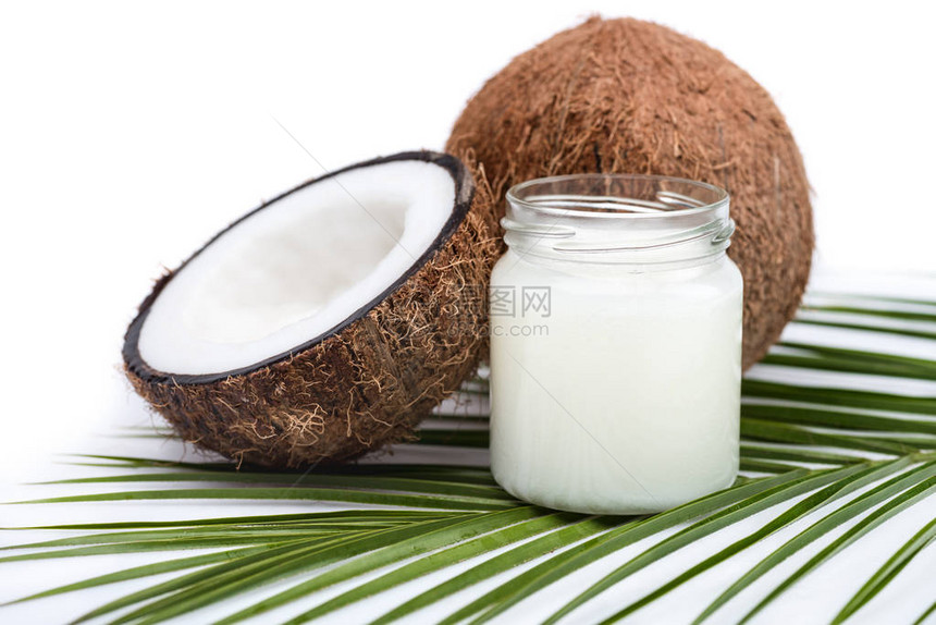 纯熟椰子和有机椰子油图片