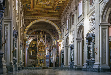 圣约翰拉特兰教皇大殿是大教堂和罗马主教的官方所在地背景图片