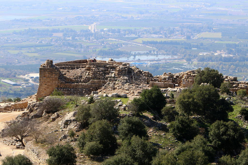 以色列的尼姆罗德堡垒是一个中世纪堡垒图片