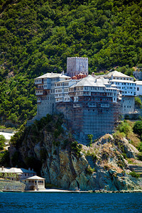 Dionissiou修道院Athos半岛Athos山Chalkid图片