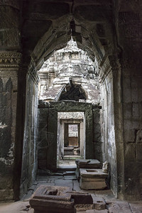 BanteayKdei寺庙的废墟柬埔图片