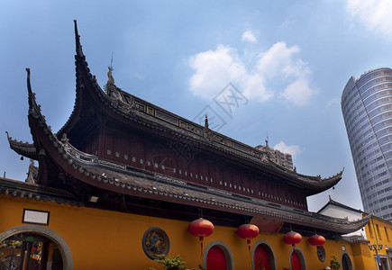 玉佛寺上海聚佛寺上海最著背景图片