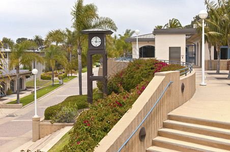 拿撒勒加州大学建筑和公园点背景