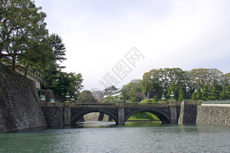 日本东京皇宫前江户城堡新图片